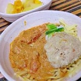 離乳食　トマトと豆乳のクリームパスタ　